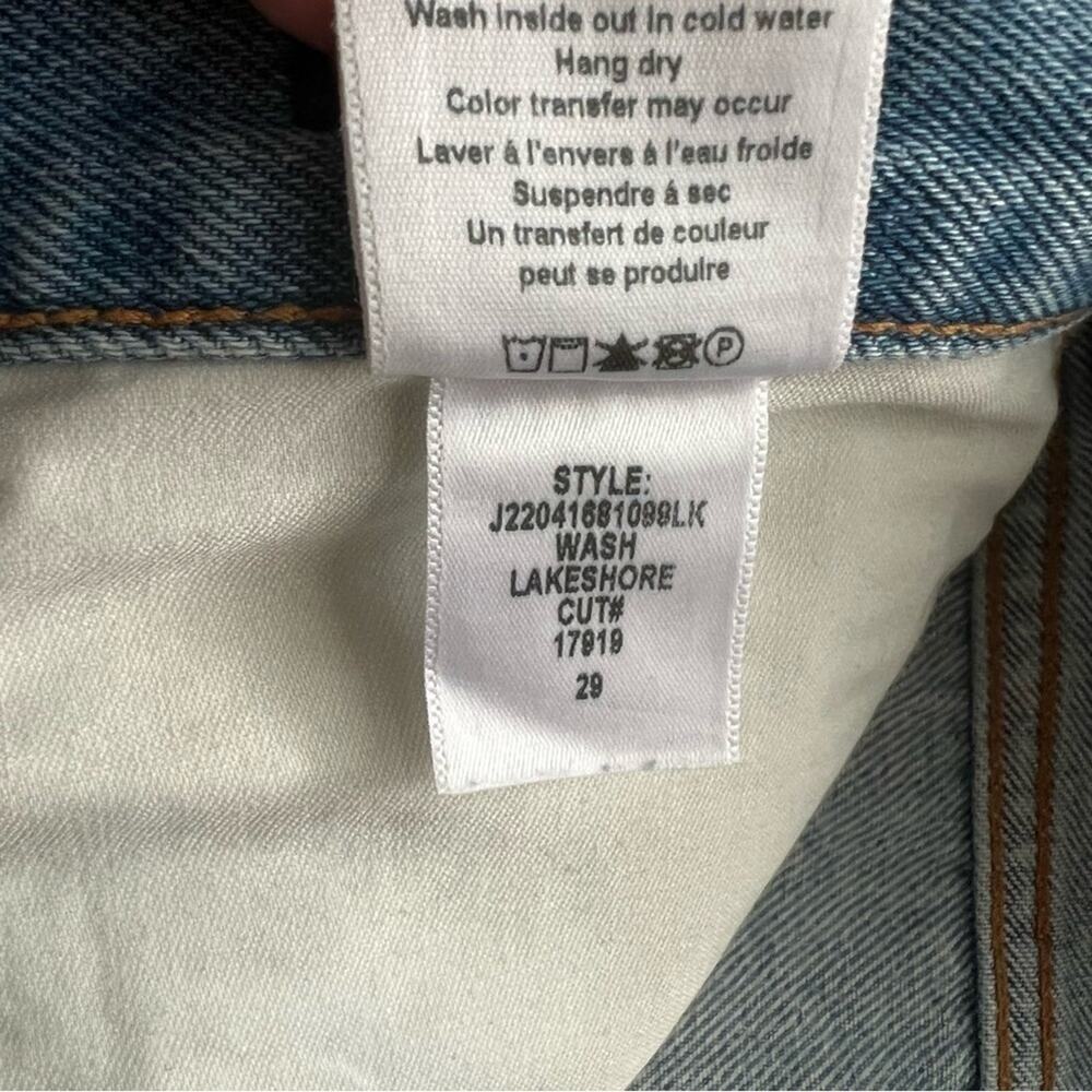 Veronica Beard Blake Crop Classic High Rise Straight Leg Jeans Size 29 - Picture 11 of 13